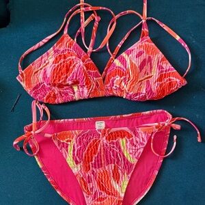 Old Navy Pink and Orange Bikini